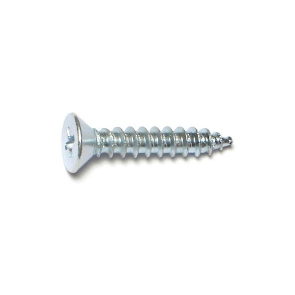 Midwest Fastener Wood Screw, #9, 1 in, Zinc Plated Steel Flat Head Phillips Drive, 35 PK 69851 - main